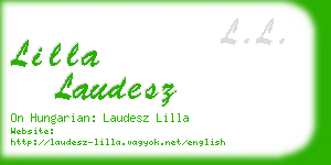 lilla laudesz business card